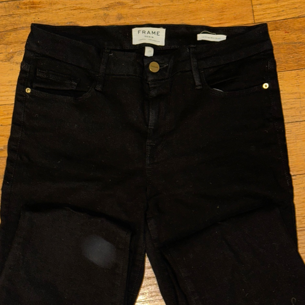 Frame Denim Black Skinny Jeans